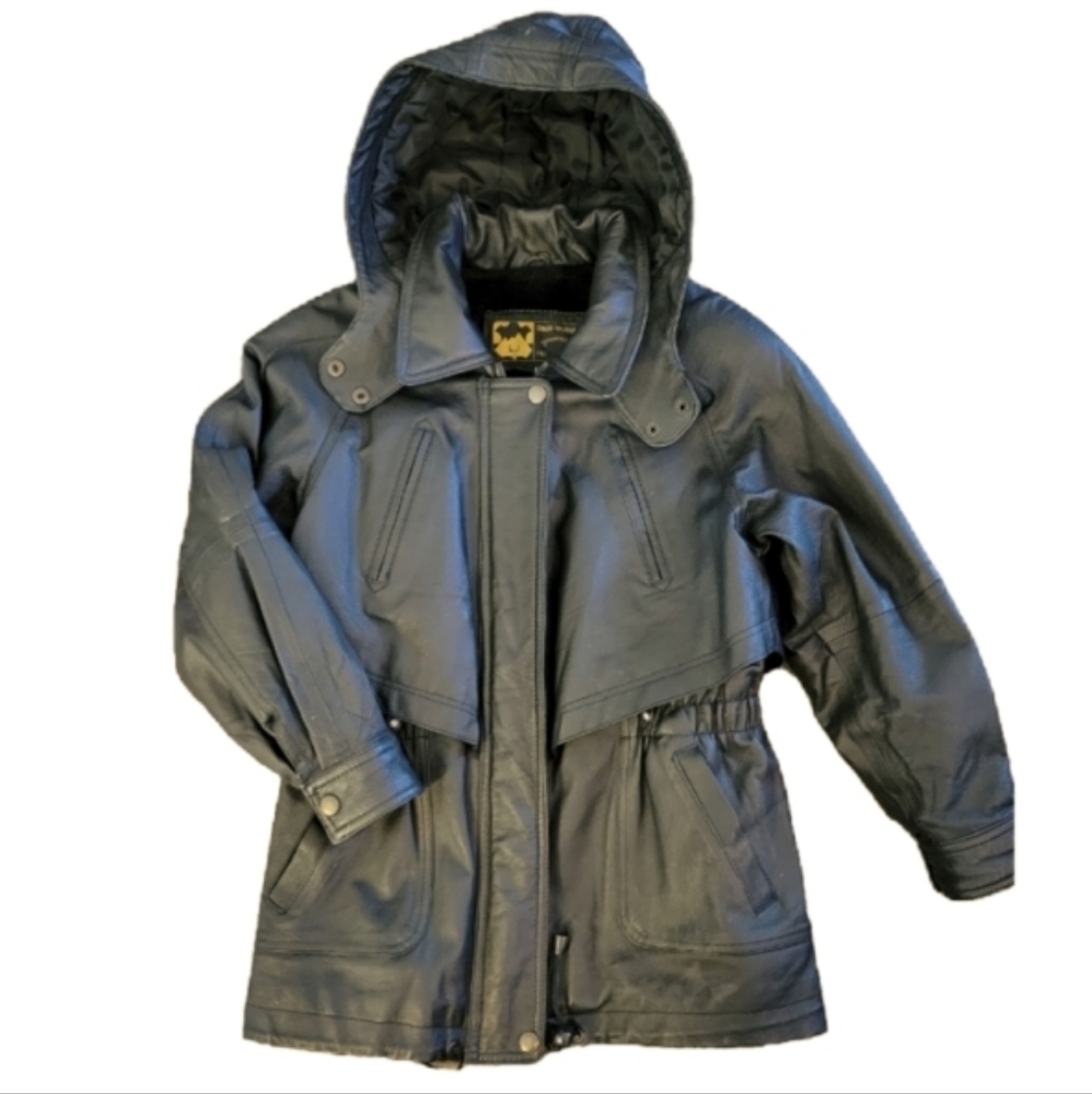 Genuine Leather Coat Youth XXL